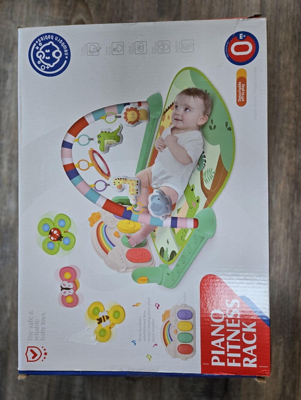 Baby Piano Fitness Rack Playmat - Green